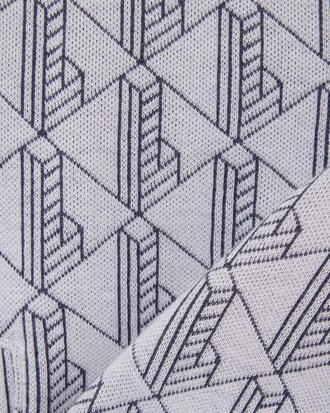 Felpa unisex a collo alto con zip e monogramma