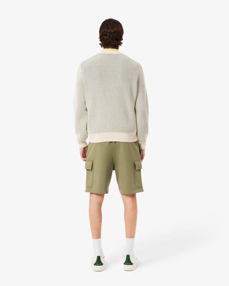 Shorts cargo in cotone felpato