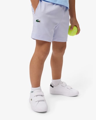 Shorts sportivi in taffet&agrave; a rombi