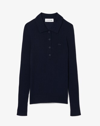 Maglione a collo alto in jersey di lana