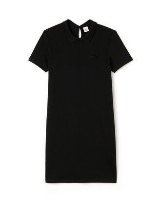 Abito a polo Lacoste LIVE in mini piqu&eacute; stretch con apertura sul dorso