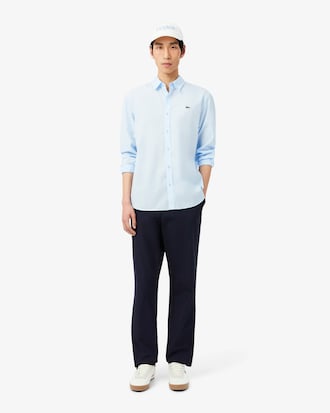 Pantaloni chino regular fit in twill di cotone