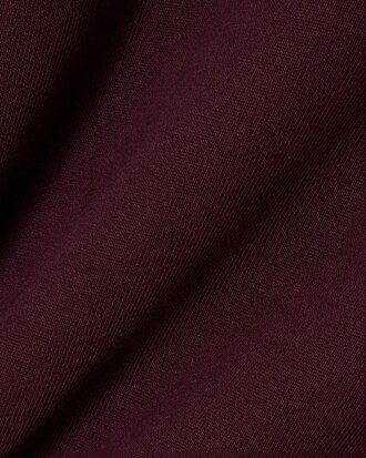 Felpa girocollo in tessuto felpato ricamata