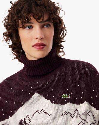 Maglione a collo alto in jacquard a righe Archive Edition