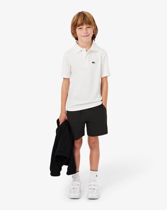 Shorts sportivi in taffet&agrave; a rombi