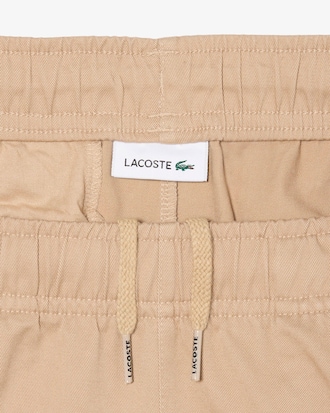 Shorts chino in twill di cotone elasticizzato