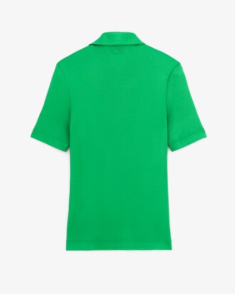 Polo slim fit in piqué di raso Runway