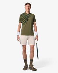 Polo da tennis slim fit con stampa ultra-dry
