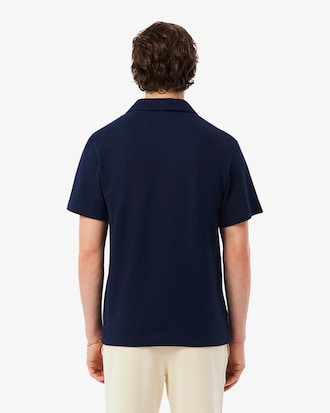Polo classic fit in cotone-lino