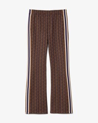 Pantaloni della tuta svasati con monogramma
