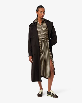 Camicia oversize in raso stampato