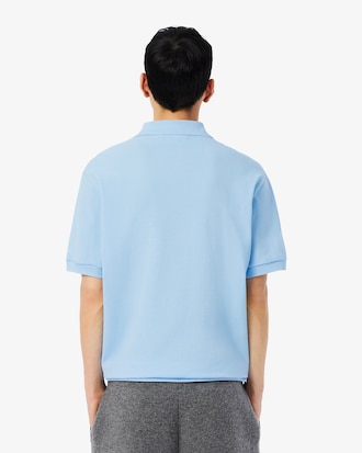 Polo in piqu&eacute; pesante loose fit