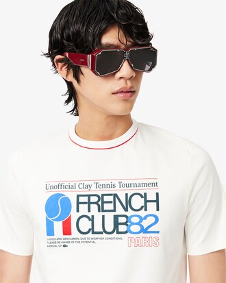 T-shirt con stampa tennis Runway