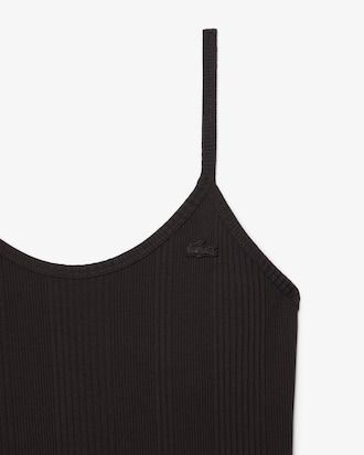 Maxiabito in cotone a coste con spalline