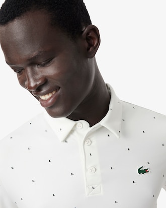 Polo da golf stampata regular fit