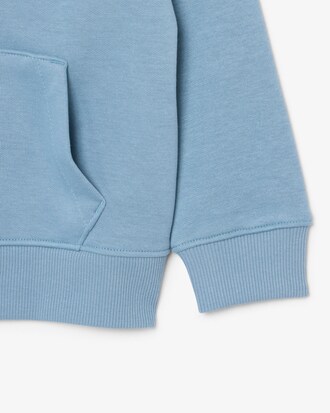 Felpa con zip unisex in tessuto felpato spazzolato