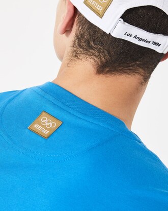 T-shirt da uomo con collo rotondo Olympic Heritage Collection By Lacoste