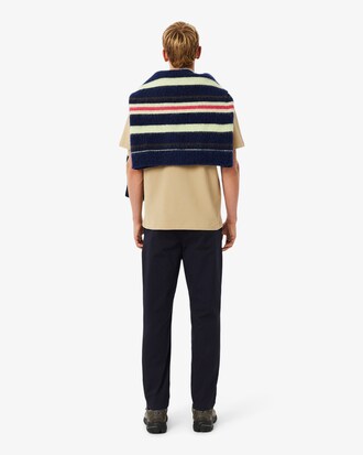 Pantaloni chino regular fit in gabardine di cotone