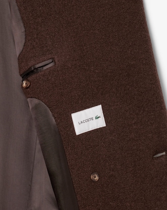 Cappotto doppiopetto in lana vergine