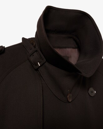 Trench in lana Runway