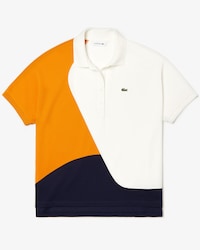 Polo da donna in piqu&eacute; con propriet&agrave; di termoregolazione color block Lacoste