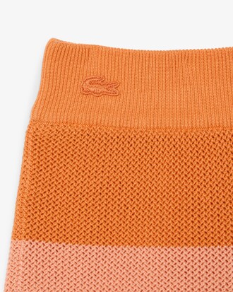 Shorts in maglia mesh a righe