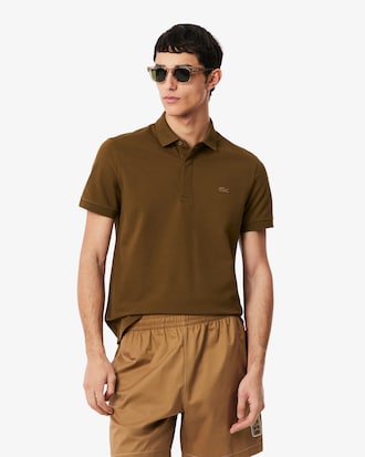 Polo regular fit in piqu&eacute; elasticizzato Paris