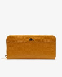 Portafoglio con zip Chantaco in pelle piqué bicolore con 12 scomparti per le carte da donna