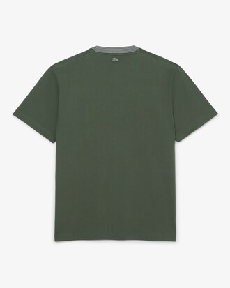 T-shirt in jersey di cotone ricamato e stampato