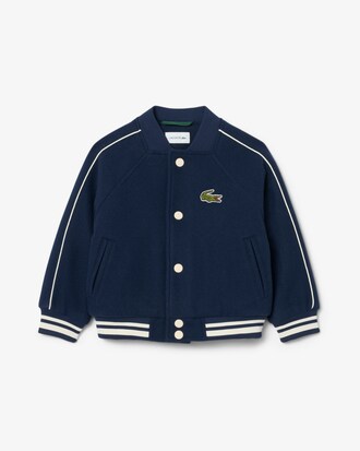 Giacca unisex con stemma in tessuto effetto feltro di lana