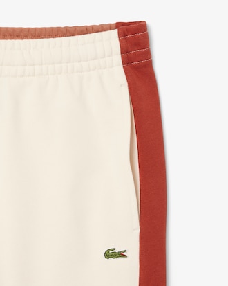 Pantaloni felpati affusolati color block