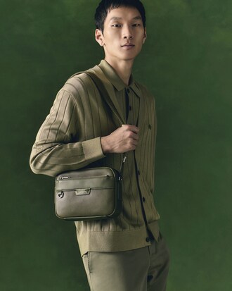 Borsa reporter in pelle Ossian