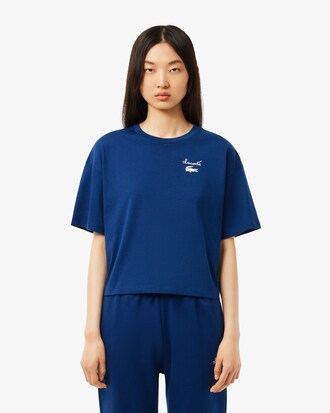 T-shirt in cotone con logo