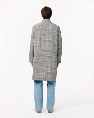 Car coat leggero a quadri impermeabile