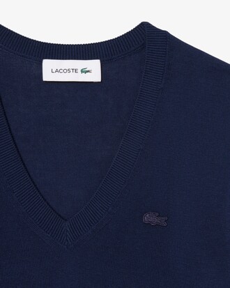 Maglione con scollo a V in maglia senza cuciture