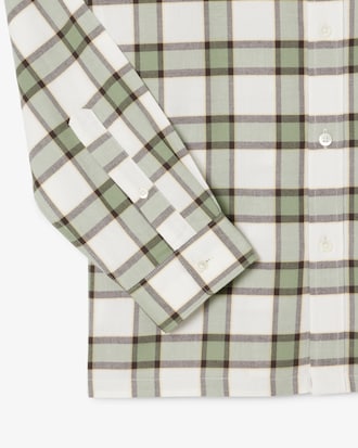 Camicia regular fit in flanella motivo scozzese