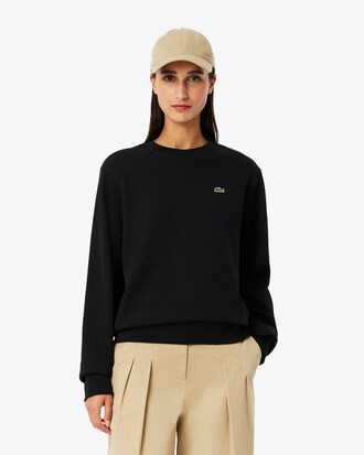 Felpa in pile girocollo relaxed fit
