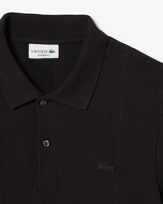 Polo in maglia a coste regular fit