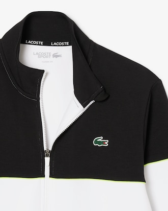 Felpa da tennis con zip color block