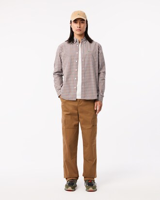 Camicia a quadri in popeline regular fit