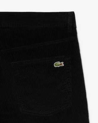 Pantaloni slim fit in velluto a coste