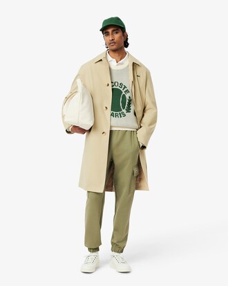 Pantaloni della tuta cargo in tessuto felpato