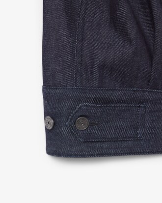 Giacca in denim indaco Runway