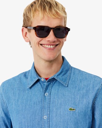 Camicia regular fit in denim leggero