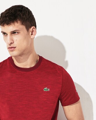 T-shirt da uomo in jersey tecnico di colori misti Lacoste SPORT x Novak Djokovic