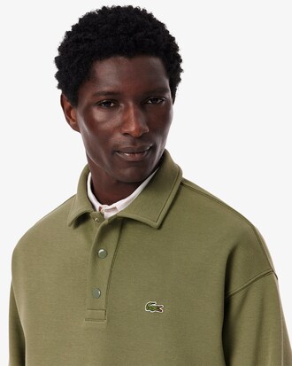 Felpa in piqu&eacute; loose fit