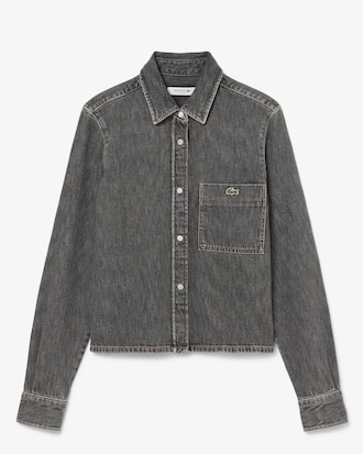 Camicia regular fit in denim leggero