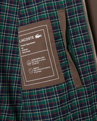 Giacca Harrington in twill impermeabile