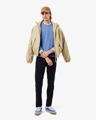 Maglione a girocollo in lana cardata