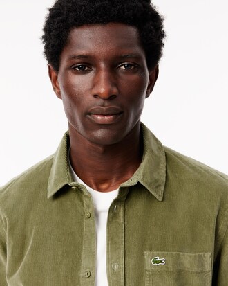 Camicia in velours regular fit